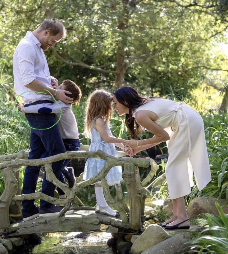 <a href="/ViQueenie/">Harry, Meghan’s Spare</a> Harry has become so laid back he doesn’t mind showing off  his backside in holiday photos but if this was a Christmas Card he would never say happy holidays.

Can we send them combs for Christmas?