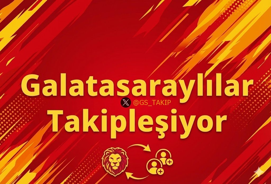 GS_TAKIP's tweet photo. 🦁 GALATASARAY AKŞAM TAKİPLEŞMESİ 🦁

​💛 'GT' yaz 
❤️ 'GT' yazanları Takip et 
🔄 'RT' yap 
❤️💛 'BEĞEN' 👈 

​Vee 👉 @GS_TAKIP https://t.co/bCRwNGBrvg