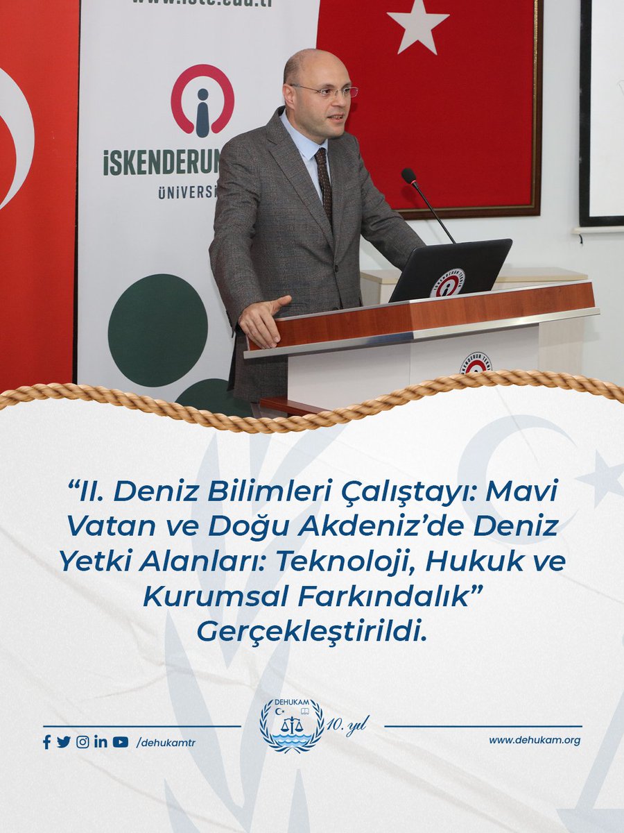 “II. Deniz Bilimleri Çalıştayı: Mavi Vatan ve Doğu Akdeniz’de Deniz Yetki Alanları: Teknoloji, Hukuk ve Kurumsal Farkındalık” Gerçekleştirildi.

Detaylı bilgi için:
dehukam.org/2025/12/19/ii-…