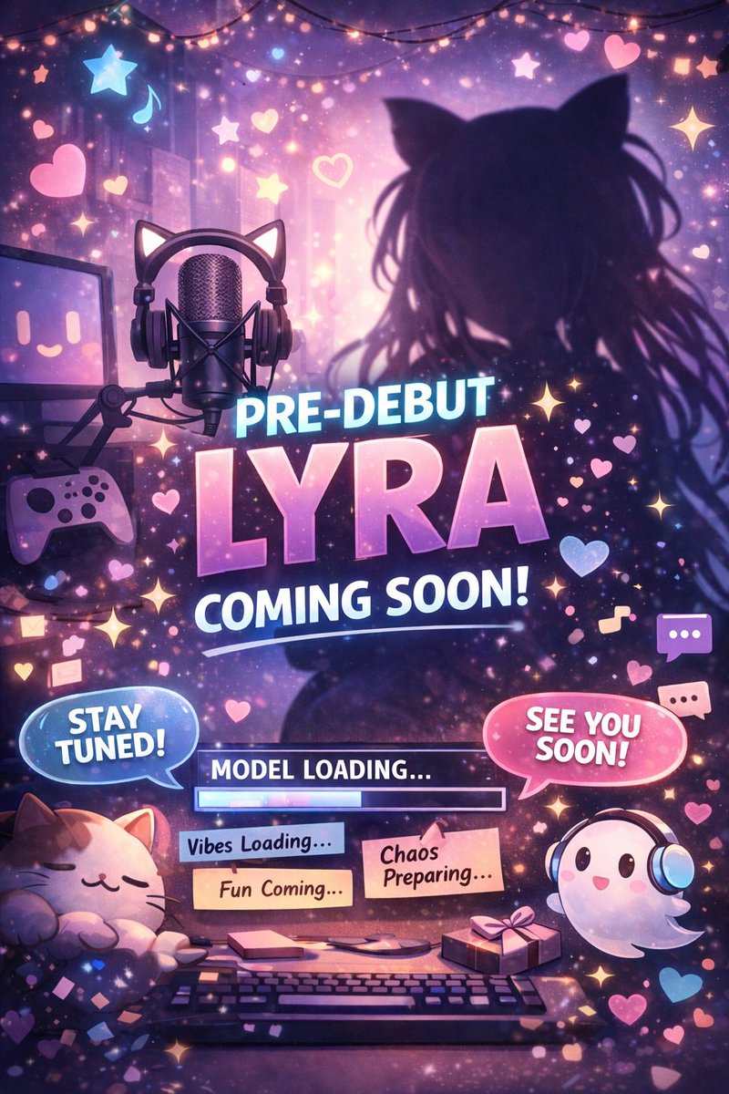 lyra_pre's tweet photo. Pre-debut VTuber here ✨
Still setting everything up, but I’m excited to start this journey.
If you like chill vibes and a little chaos, stick around 👀💫 https://t.co/McuQdlvZ9H