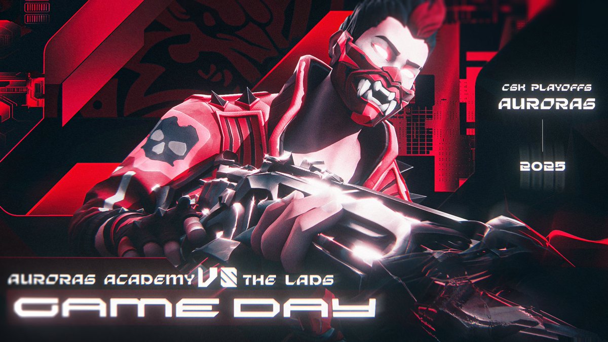 Auroras_Esports's tweet photo. Auroras Academy vs The Lads

CSK Playoffs Round 1 

Today at 7:00est

Art by: @silence_GFX https://t.co/eUJKfmcBqY