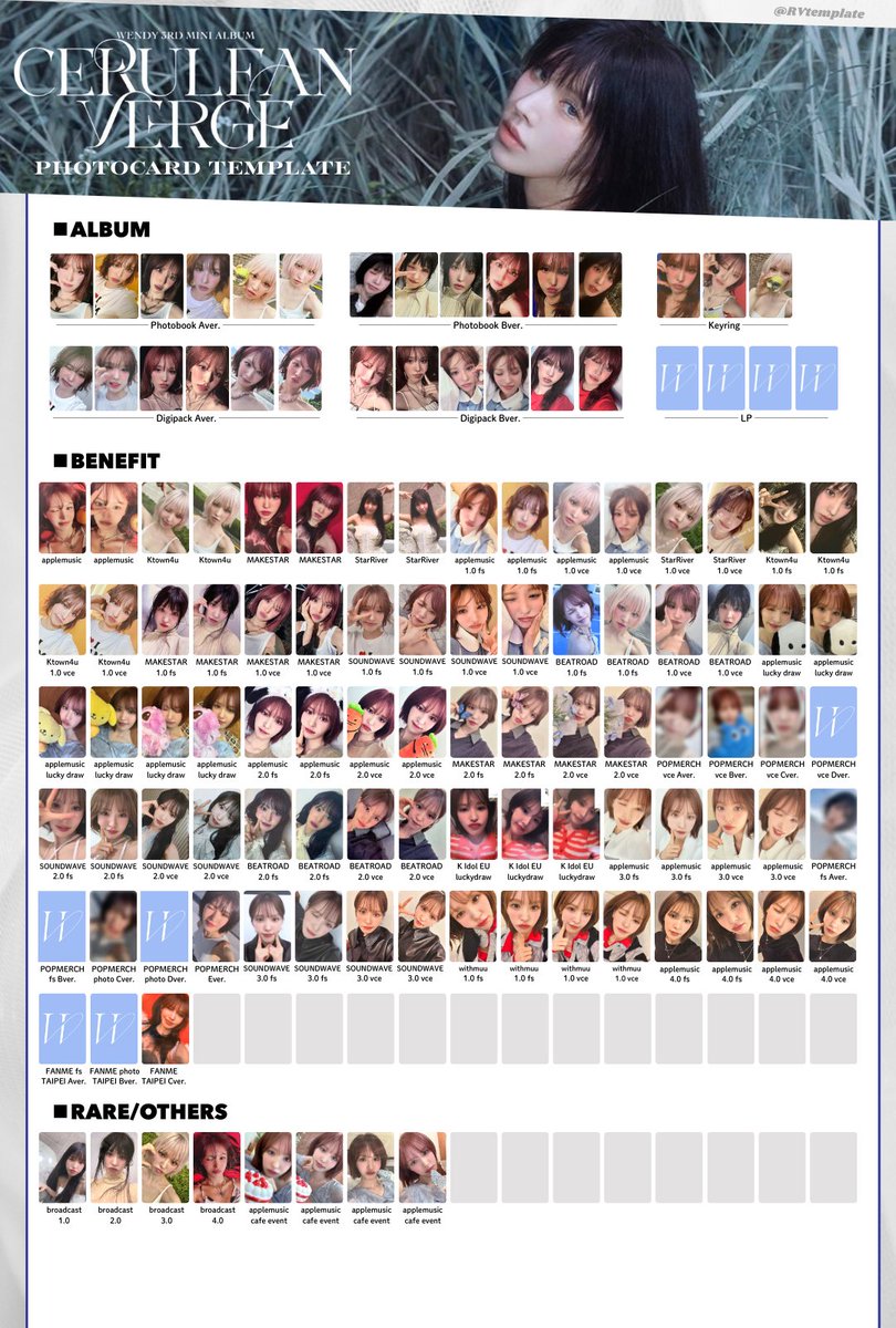 WENDY 웬디 ウェンディ The 3rd Mini Album [Cerulean Verge