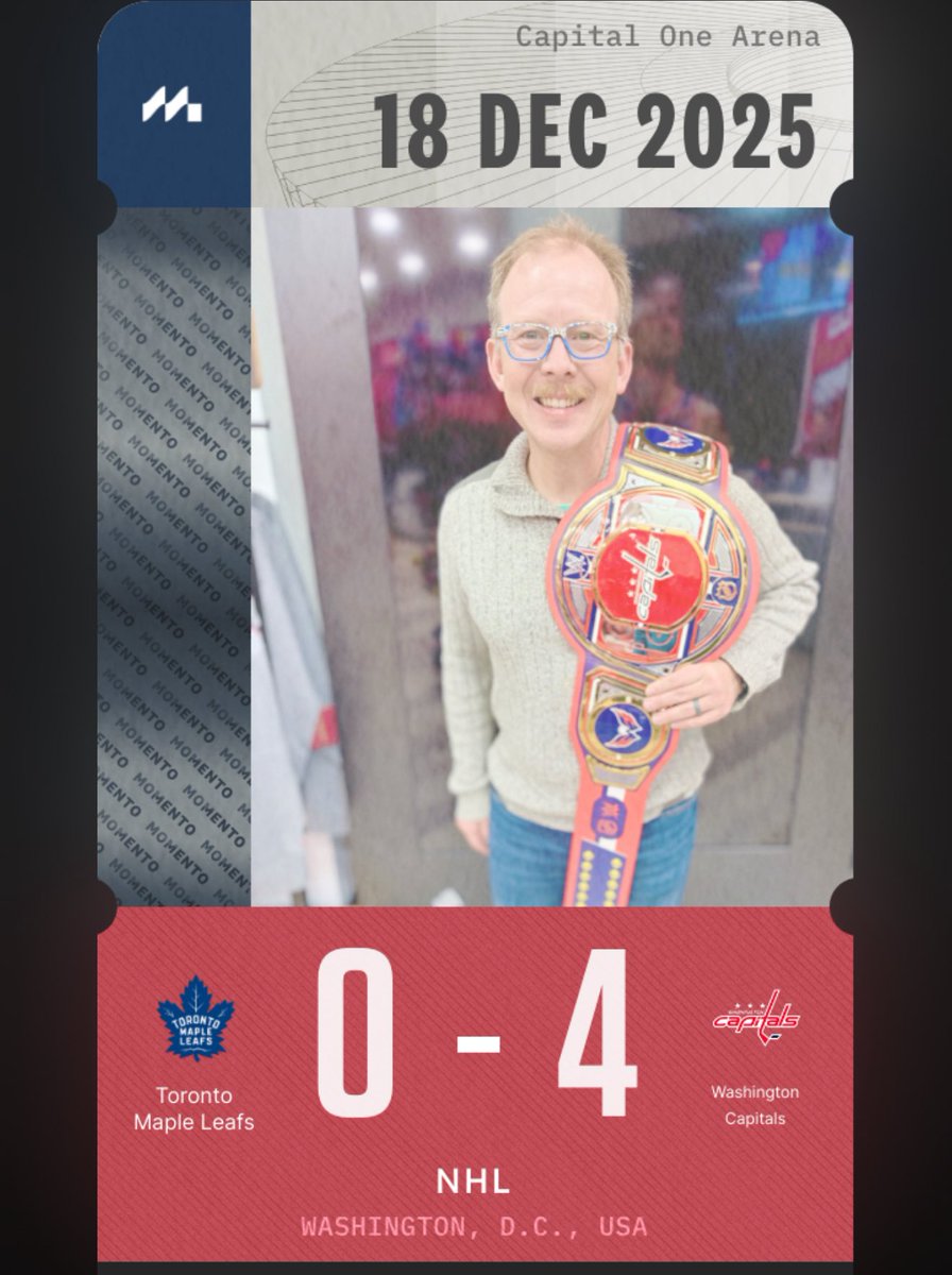 Run8va's tweet image. Adding the @Capitals for the first time to @ACMomento!