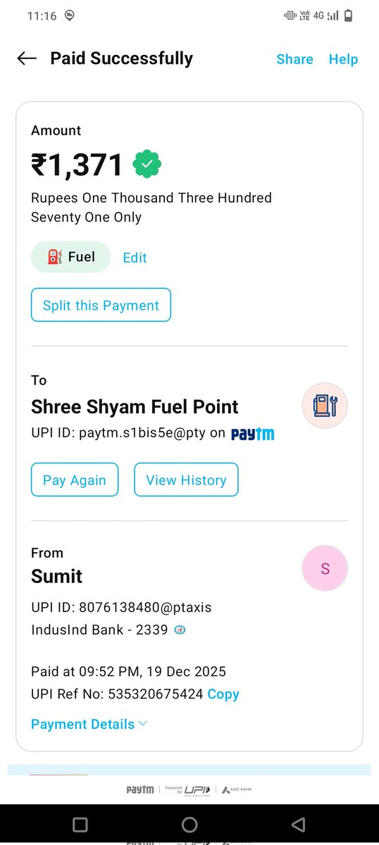SumitGroh's tweet image. 🚨 @BPCLimited - SERIOUS COMPLAINT OF FUEL THEFT 🚨

Cheated by @BPCLimited!

Pump at[Shree Shyam Fuel Point Sector 89 Gurugram, Haryana] billed my 11-litre Honda SP 125 for 14 LITRES of petrol.

Blatant fraud. Proof attached.

Take action NOW.

#BPCL #Cheated #PetrolPumpScam