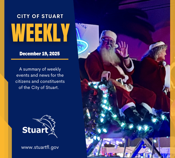 Hot off the press and full of holiday cheer. Your latest City of Stuart Weekly has arrived. Read it here: cvcpl.us/Bfcy8qW