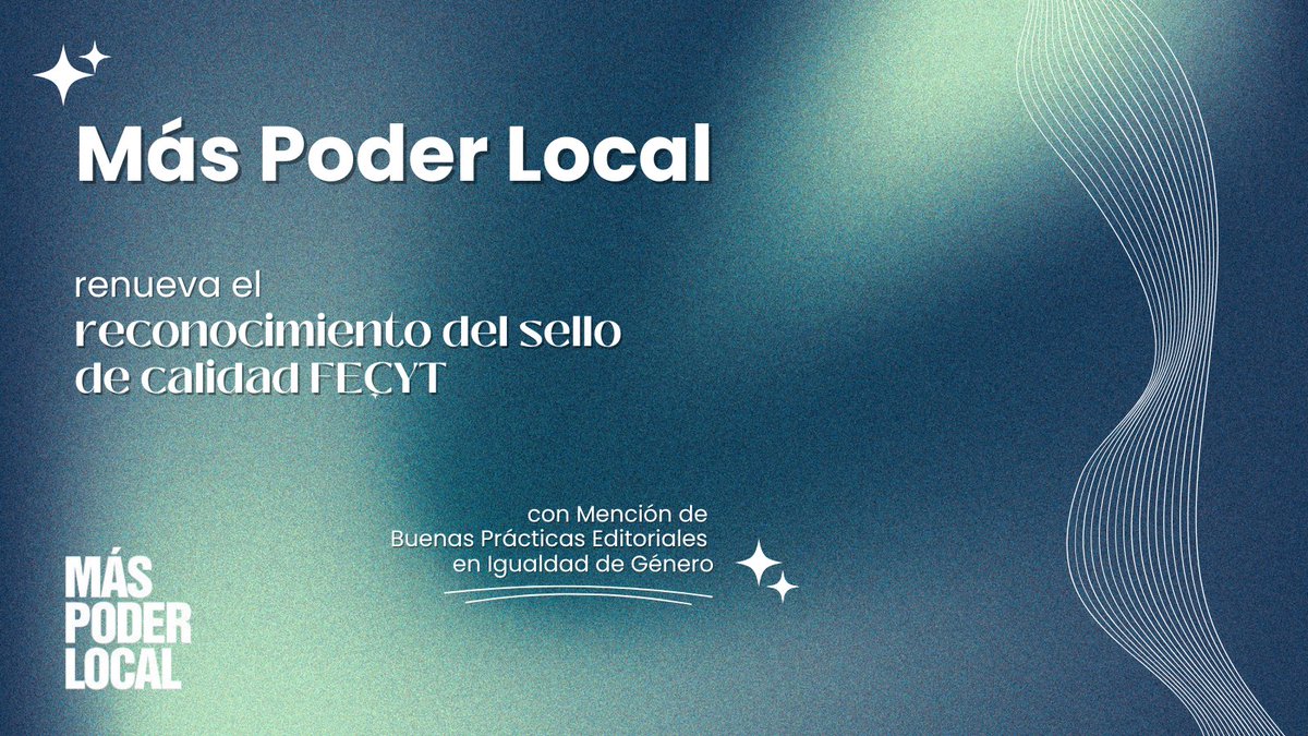 MasPoderLocal's tweet image. 📢 Más Poder Local ha renovado el Sello de Calidad FECYT, con Mención de Buenas Prácticas Editoriales en Igualdad de Género.

Un reconocimiento que refuerza nuestro compromiso con la calidad, la ética y la igualdad en la investigación.

🙏 Gracias a quienes lo hacéis posible.