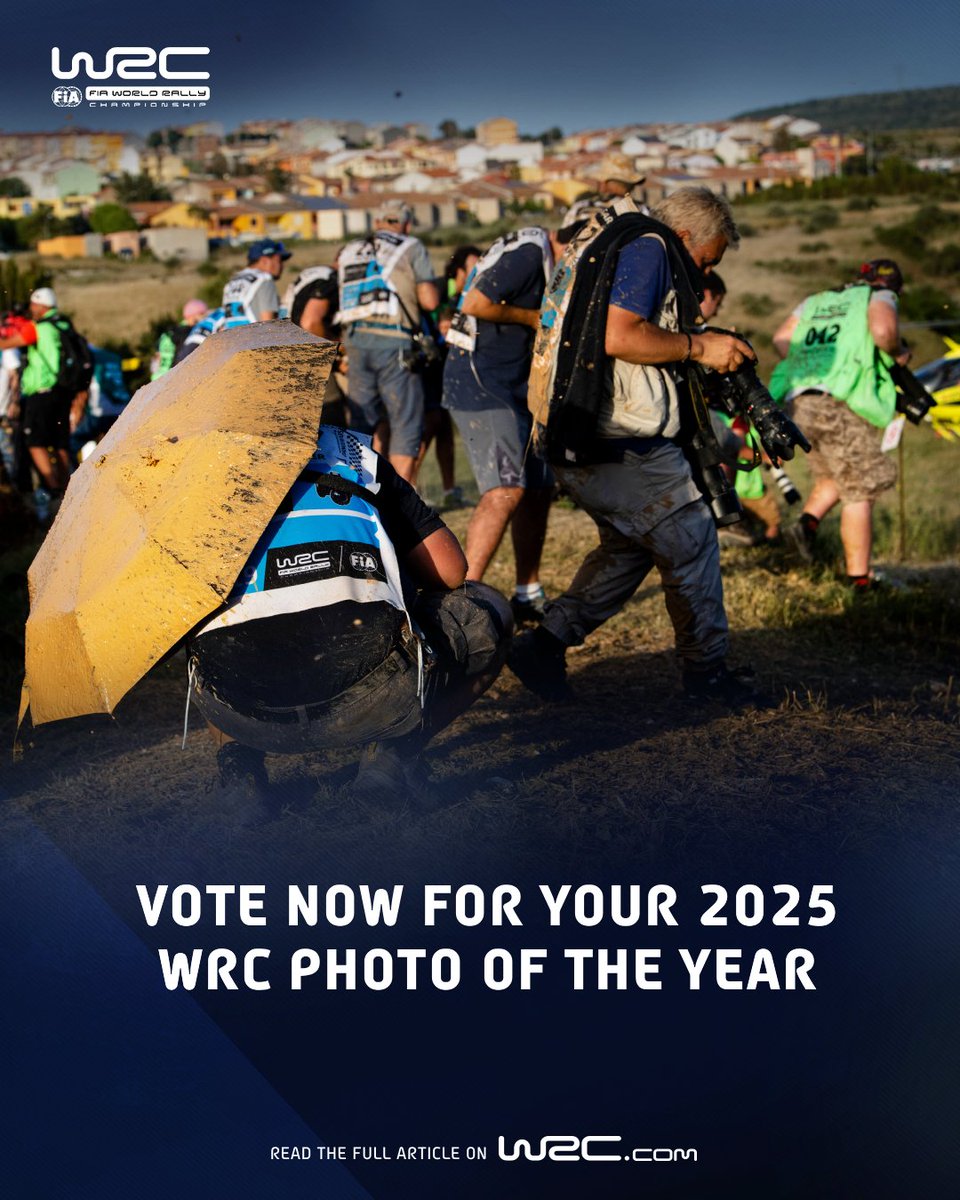 OfficialWRC's tweet image. The WRC Photo of the Year competition is back - and your vote will decide who wins. 📸

Vote now: bit.ly/4p7Rqhp