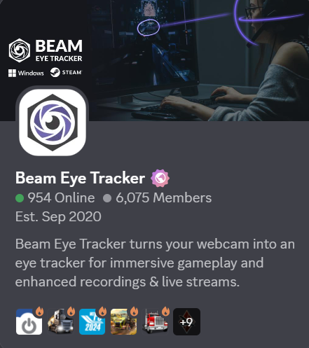 Beam Eye Tracker tweet media