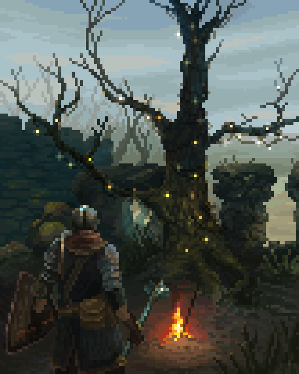 pixelianska's tweet image. Bonfire, but make it Christmas 🔥🔥🔥
#darksouls #pixelart