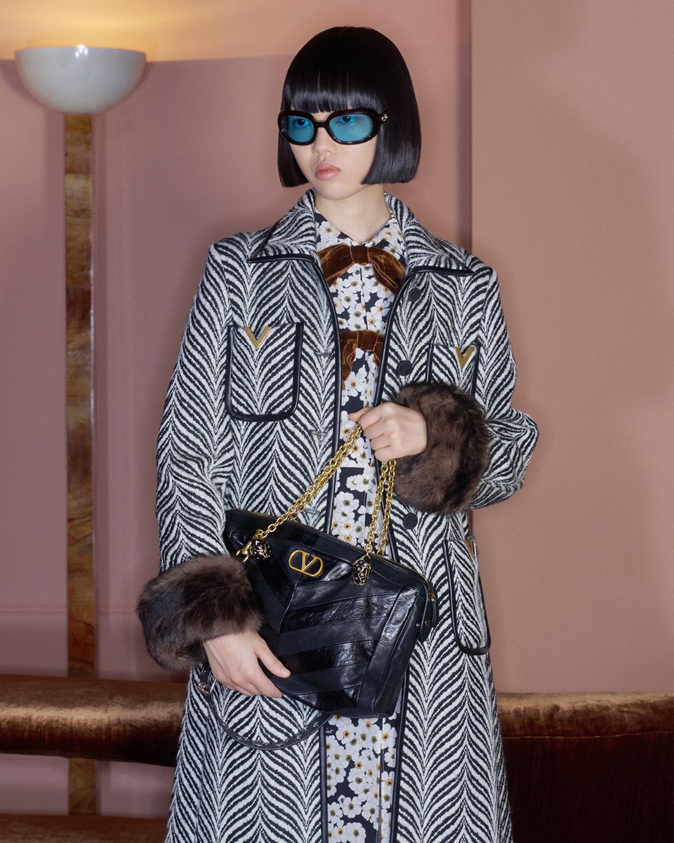 【アルパカ・絹】Valentino Garavani　テーラード　54　ツイード VALENTINO GARAVANI Crepe-trimmed checked wool-blend tweed jacket