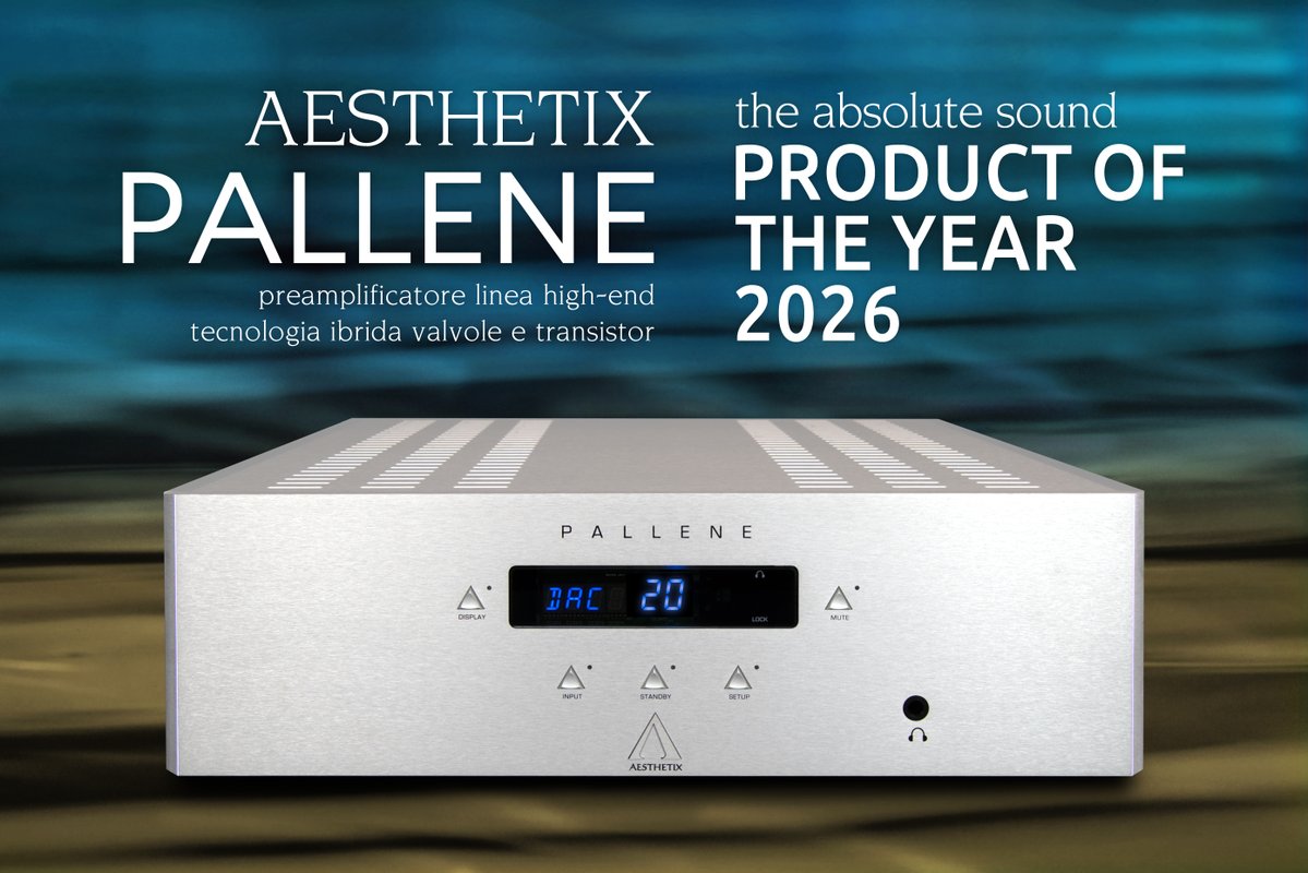 _AudioReference's tweet image. Riconoscimento "Prodotto dell'Anno 2026" assegnato dalla celebre rivista The Absolute Sound al preamplificatore linea Pallene, produzione high-end con tecnologia ibrida a valvole/transistor firmata Aesthetix.

audioreference.it/?page=news&amp;amp;id=…
#AltaFedeltà #Aesthetix #AesthetixPallene