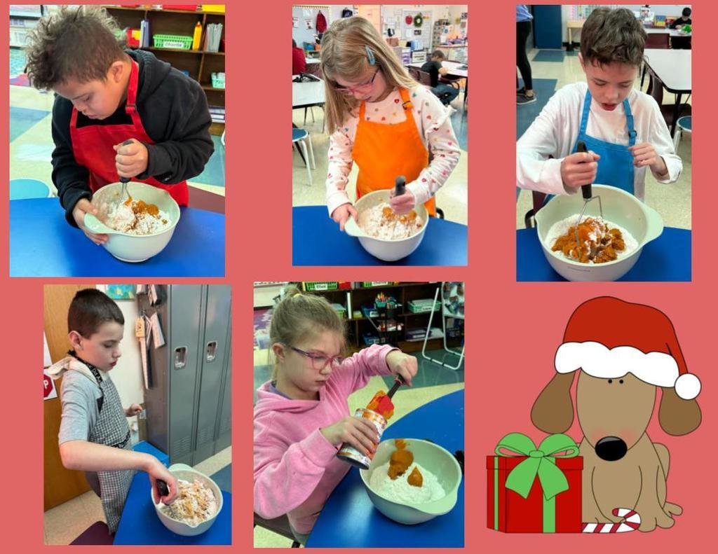 M19_MES's tweet image. Mrs. Simon's class has been working hard making and baking our holiday #70 Dog Treat orders.  Everyone did a great job of pitching in and it was a huge success! #MESProud #EveryStudent