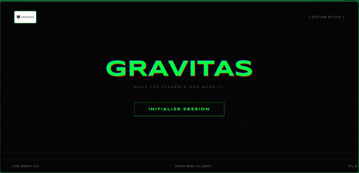 arpitpanwarx's tweet photo. Day-19/100 of my Coding Journey 🚀

Building Gravitas: a focused system for students who actually want to grow.
UI, structure, logic, everything evolving step by step.

Would love feedback on this direction 👀🔥
#100DaysOfCode #BuildInPublic #WebDev #HackathonPrep https://t.co/hY16rlIS3j