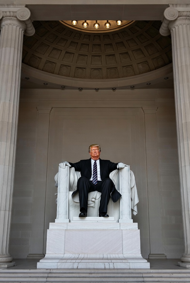 #Breaking 
Trump has decided to remove the Lincoln Memorial and rename it the Trump Memorial.