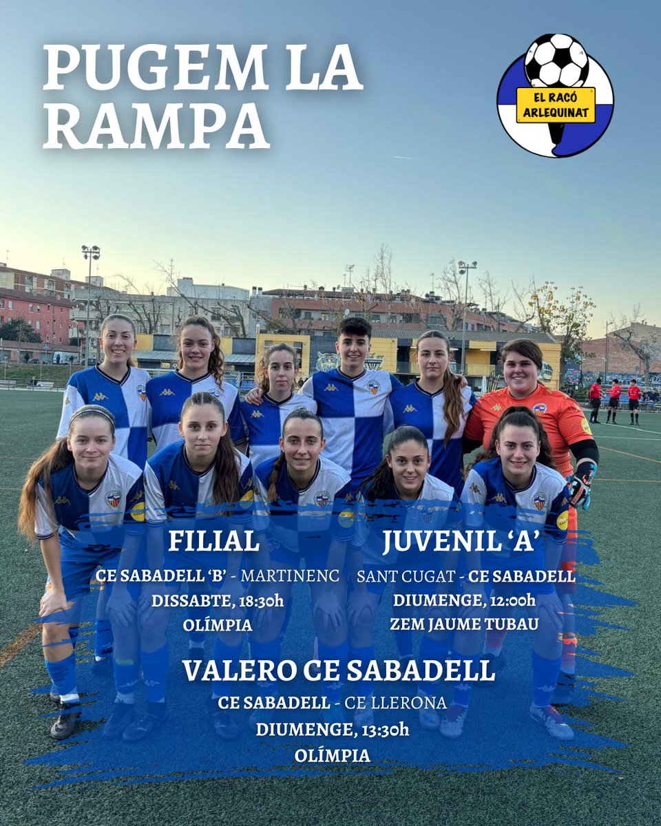 🔚 Última jornada de competició del 2025 per al <a href="/FutBaseCES/">Futbol Base CES</a> 

⚽️ El filial busca tancar l'any amb bones sensacions
🥲 El Juvenil torna a l'escenari de l'ascens de la temporada passada
🎯 El Valero <a href="/CESabadell/">CE Sabadell 🧅</a> vol la tercera victòria consecutiva

#PugemLaRampa