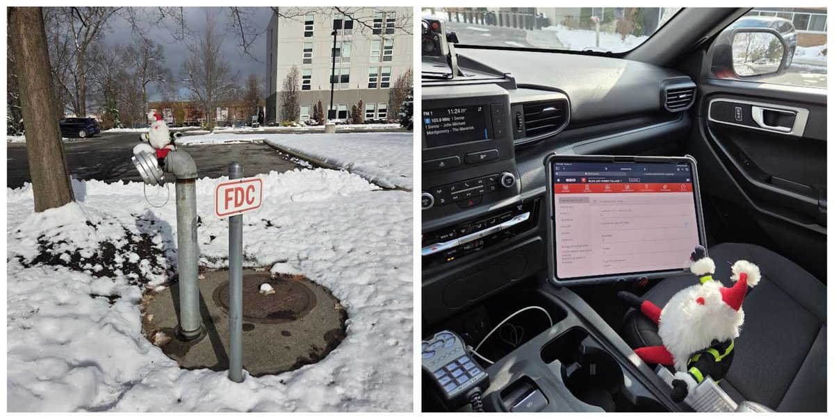 Happy Friday! Did you know we have pre-plans for commercial buildings? These plans serve as a handy reference during emergencies. Firehouse Santa was the perfect pre-plan helper today! #WFDFunFactFriday #HoHoHoWhereWillHeGo #FirehouseSanta