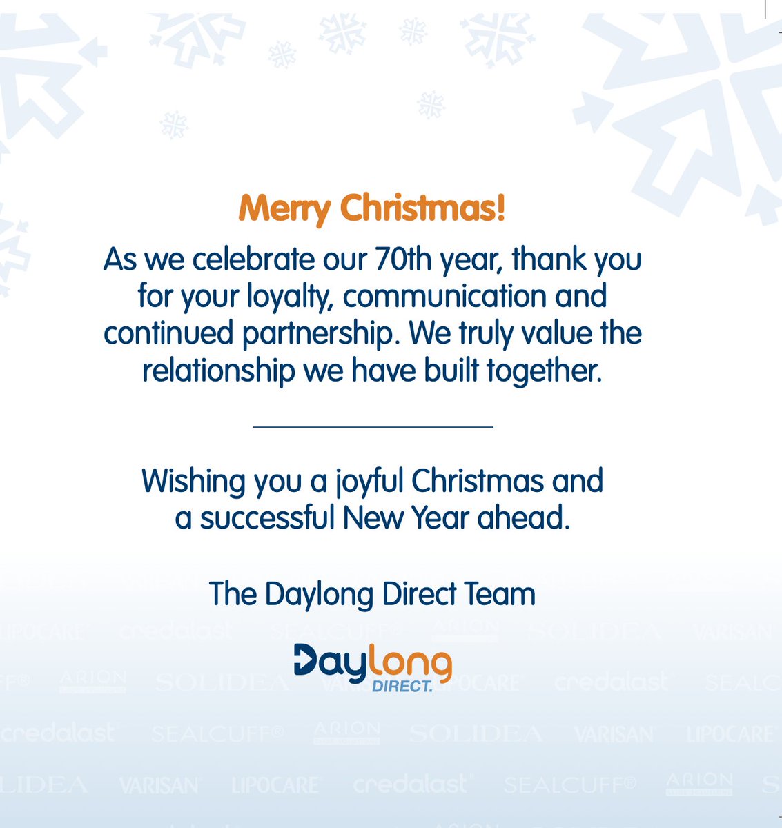DaylongDirect's tweet image. Season's greetings from all of us at Daylong.🎄We hope you have a wonderful festive season!