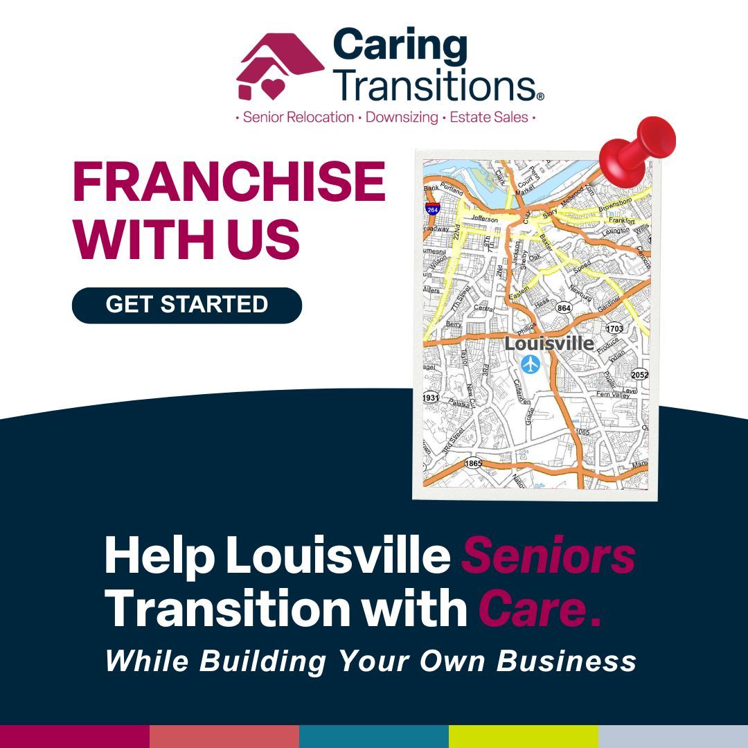 CaringTransFran's tweet image. 📍 Louisville opportunity available

. Our franchise owners help seniors and their families with relocation, downsizing, and estate sales—providing support when it matters most.

👉 Learn more at caringtransitionsfranchise.com 

#CaringTransitions #FranchiseOpportunity #LouisvilleKY