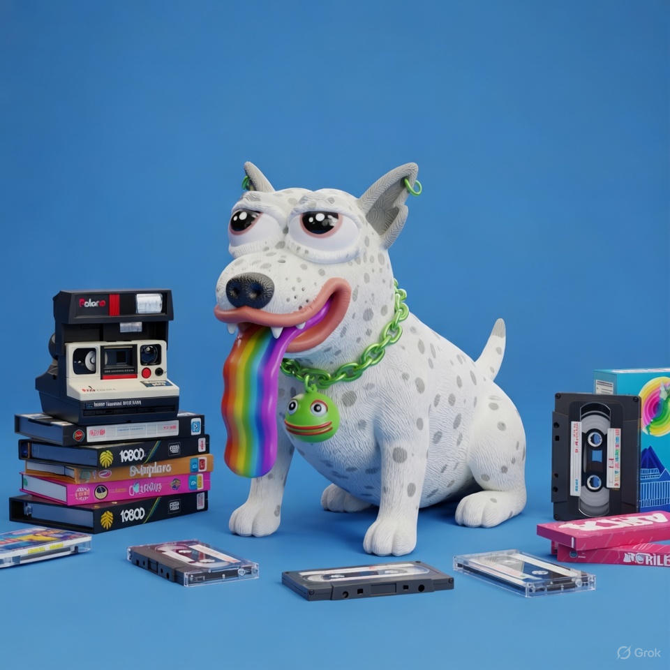 pepesdog_'s tweet image. Now the goodboy twitter bot goodboy.pepesdog.box will generate a series of memes inspired by iconic ’80s objects, such as video games, Polaroid cameras, and NES consoles. Who will be the first to discover them?