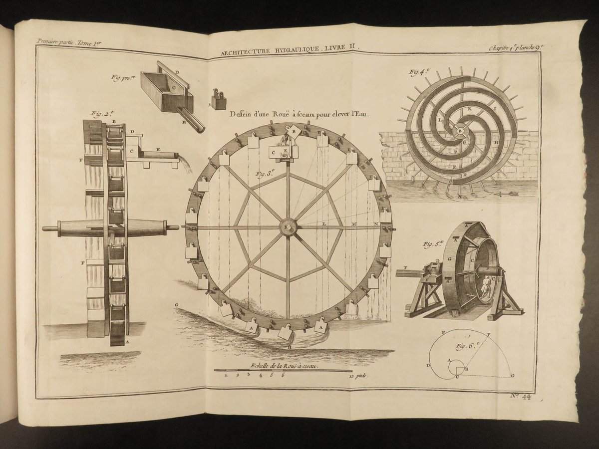 SchilbRareBooks's tweet image. Illustrated work on engineering and hydraulics! 1782 Bernard Forest de Bélidor's "Hydraulic Architecture." Interested? ow.ly/8Tea50XMrzw
Want more? ow.ly/55QT50XMrzv

#Hydraulic #Engineering #Architecture #French #RareBooks #SchilbAntiquarian #Books #Reading #History