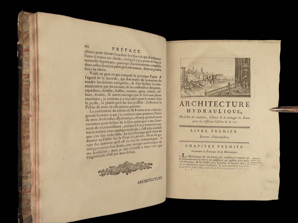 SchilbRareBooks's tweet image. Illustrated work on engineering and hydraulics! 1782 Bernard Forest de Bélidor's "Hydraulic Architecture." Interested? ow.ly/8Tea50XMrzw
Want more? ow.ly/55QT50XMrzv

#Hydraulic #Engineering #Architecture #French #RareBooks #SchilbAntiquarian #Books #Reading #History