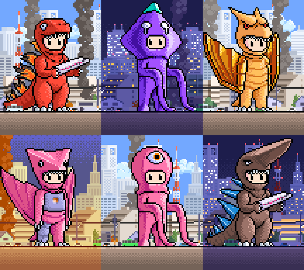 Urgent:

25 different Kaijutachi were detected all over Miniature Tokyo ！！ 

They have to be adopted before they destroy those miniature sets 😱

Use <a href="/opensea/">OpenSea</a> to locate the kaijus, adopt them, and stop this mayhem ↓

The future of Mini-Tokyo is in your hands！！