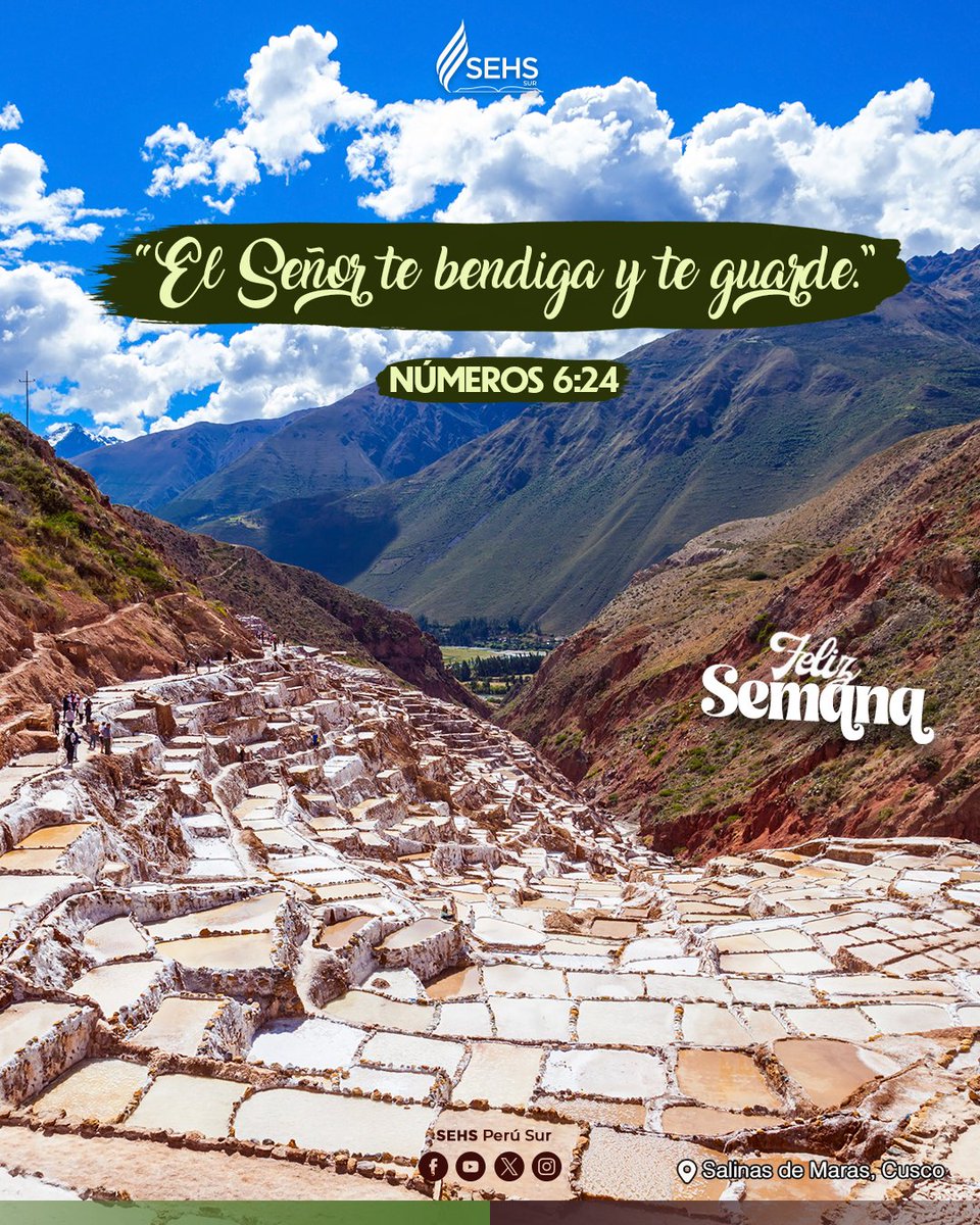 🫶Feliz Semana🫶

"El Señor te bendiga y te guarde."
Números 6:24

#FelizSemana #SEHS #Sur #UPS #IASD