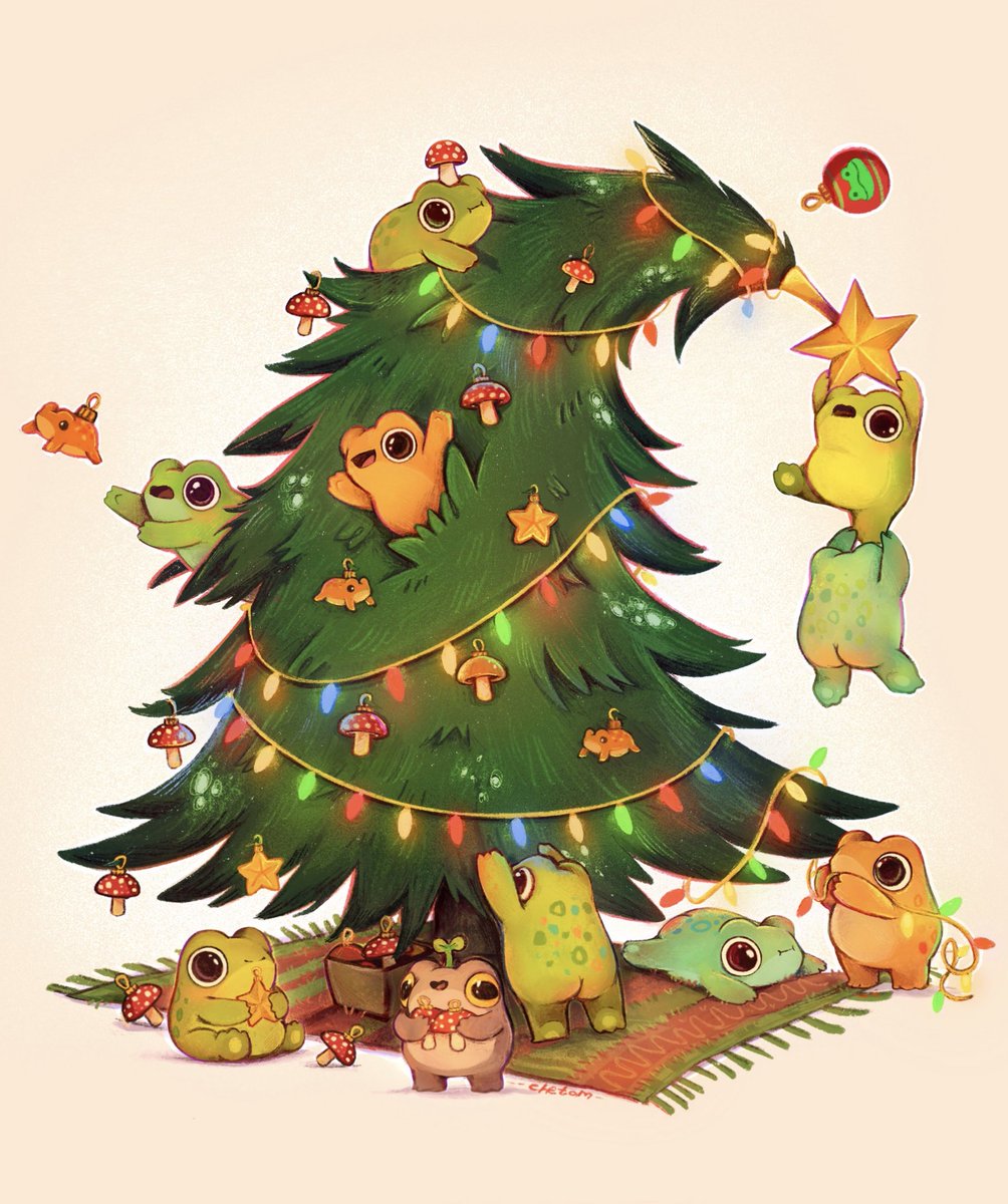 happy frog Friday!! 🐸✨🎄