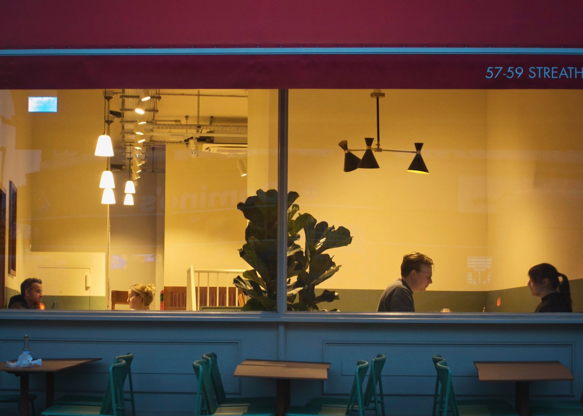 sixthland's tweet image. Breakfast at Gail's, Streatham Hill.

#gailsbakery #streathamhill #breakfast #yellow #couple #café