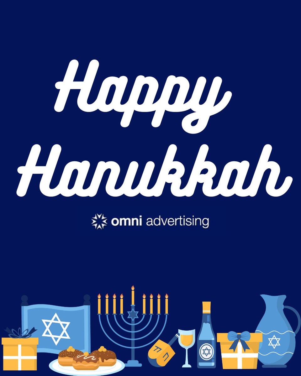 OmniAdvertising's tweet photo. Happy Hanukkah! May your home be filled with lots of love and endless light! 🕯️ https://t.co/hQL02yL3BL