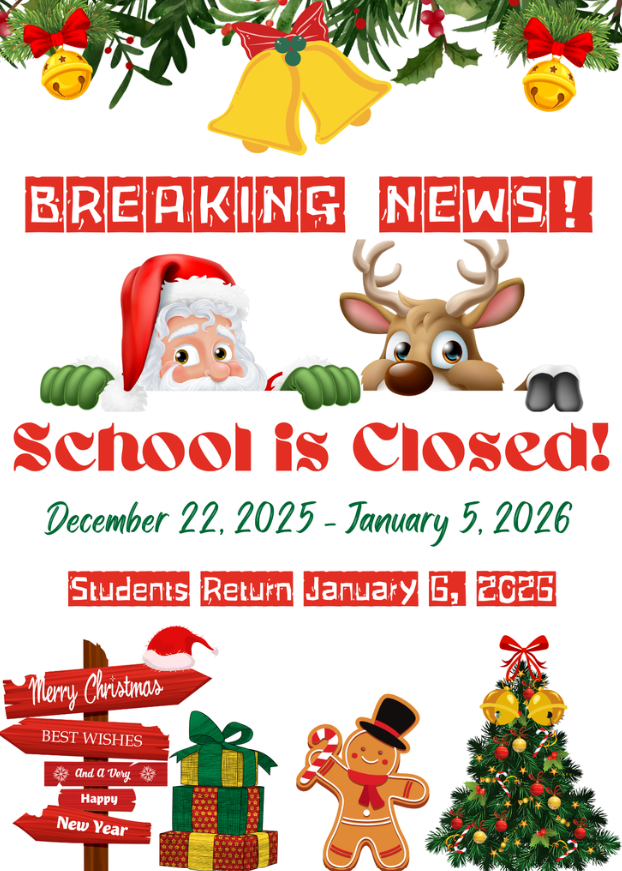 PathwayK5's tweet photo. Our school will be closed December 22nd–January 5th for winter break. Students will be welcomed back to campus on January 6th, 2026. We wish all of our students, staff, and their families a happy holiday season! 💙❄️ https://t.co/sHFxblrlVi