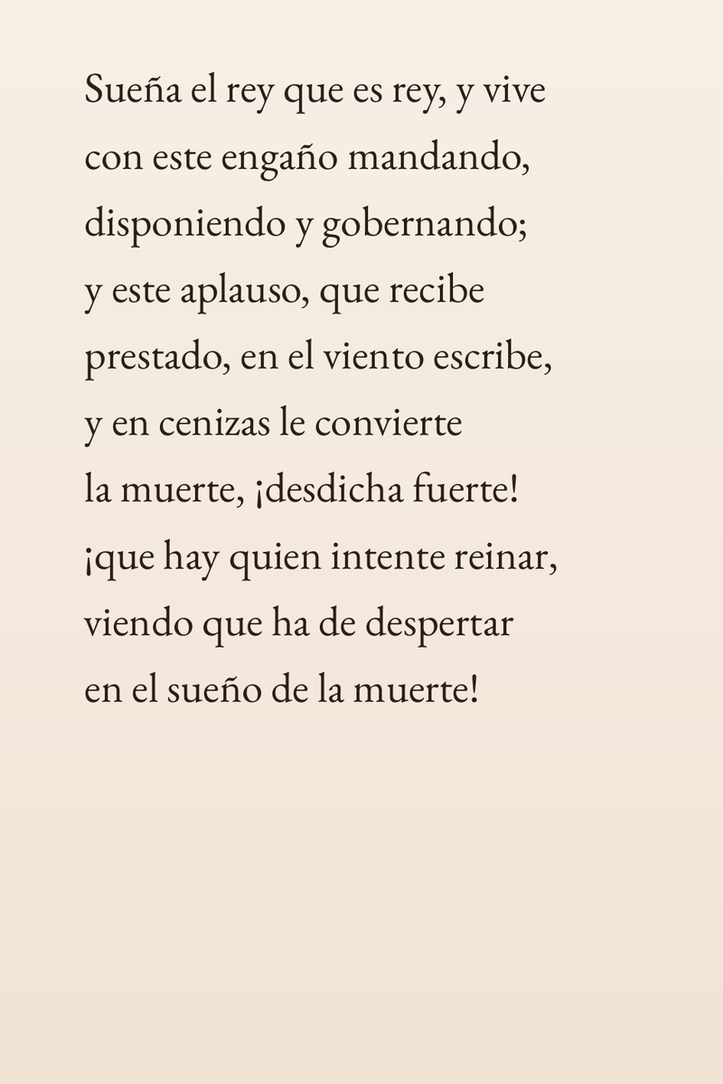 XMihura's tweet image. Y lo de Calderón de la Barca qué fue? El tío va y en 1635 (!!!) suelta el mayor BANGER de le historia de la literatura universal cerrando el estadio para siempre

nah, la auténtica 🐐