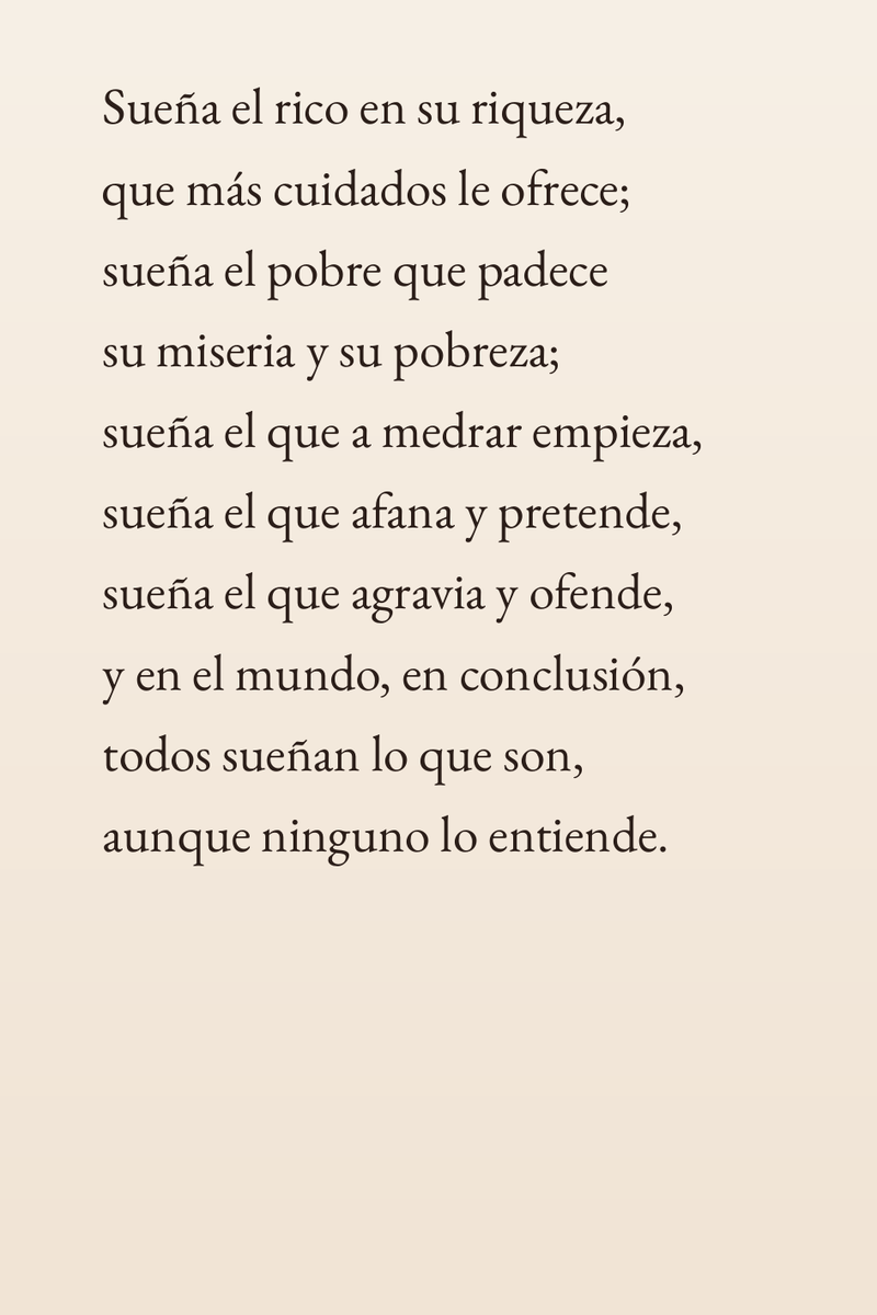 XMihura's tweet image. Y lo de Calderón de la Barca qué fue? El tío va y en 1635 (!!!) suelta el mayor BANGER de le historia de la literatura universal cerrando el estadio para siempre

nah, la auténtica 🐐