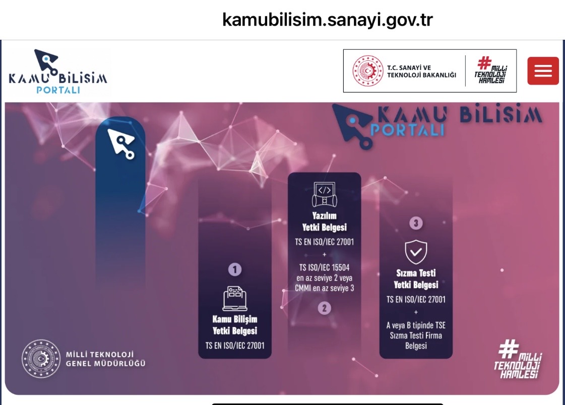 Kamu kurumları bilişim yazılım hizmet ihalelerine katılacak firmaların DİKKATİNE!..
Mağdur olmamak için başvurularınızı ihale tarihlerinden 2 ay öncesinden yapmanızı tavsiye ediyorum.
ERTAN BARUT
TOBB Türkiye YAZILIM Meclisi (Software Council) Başkanı 

SANAYİ VE TEKNOLOJİ