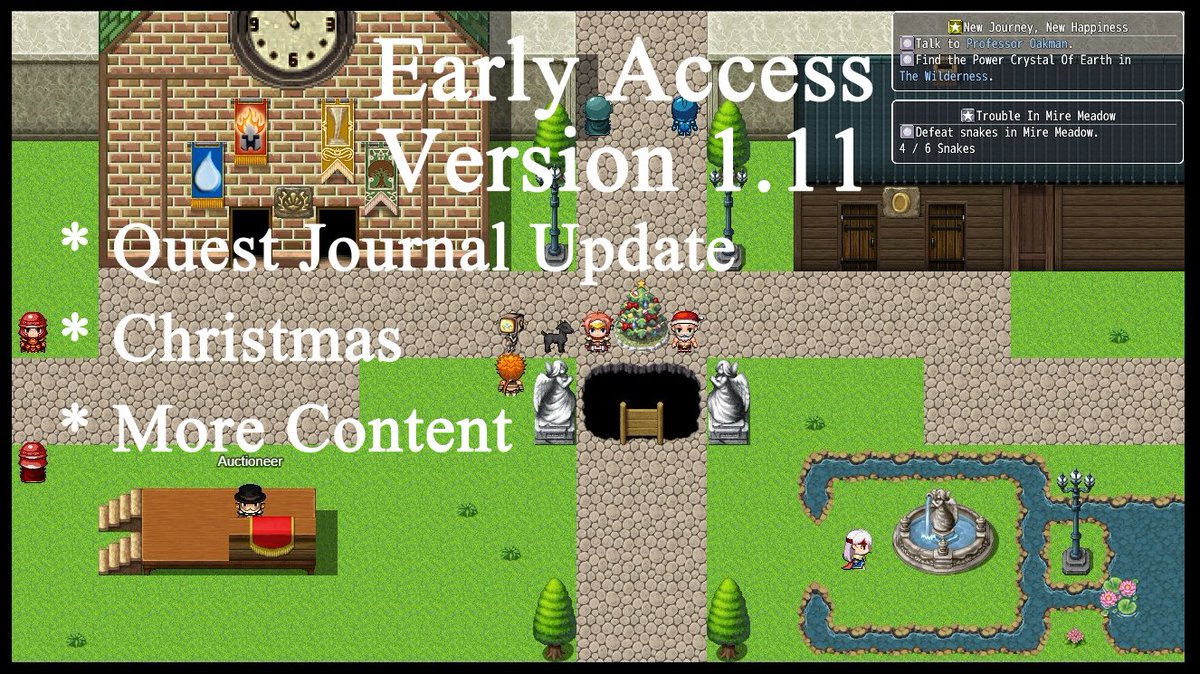 WoE Update 1.11 is live!
* Improved Quest Journal to track your quest progress
* Christmas Events (maybe next year with snow 🤣)
* More quests and a new map to explore
* Bugs and performance fixes

> Play now for free on worldofelements.net