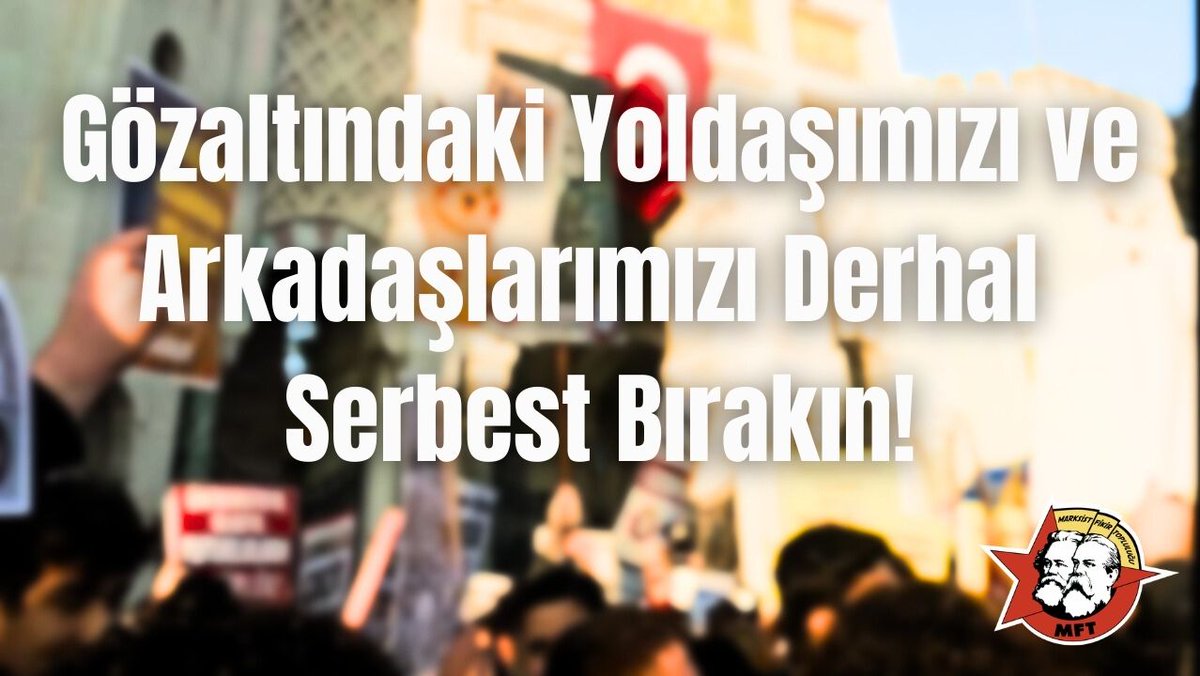 İstanbul Beyazıtta, 19 Mart eylemleri bahanesiyle tutuklanan arkadaşlarımız için yapılan eylemde biri yoldaşımız olan 30'a yakın arkadaşımız göz altında.
Gözaltılar Derhâl Serbest Bırakılsın!
#HepimizOradaydık