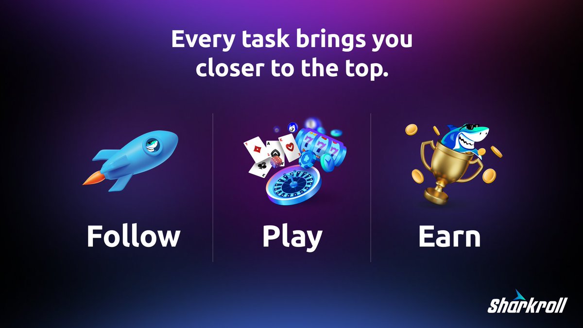 SharkrollCasino's tweet photo. 🎯 Your Path to the Top Starts Here
Follow ✅
 Earn✅
 WIN✅

Every move counts. Every task matters.
Jump in now 👇TORUS x SHARKROLL

Join now 👉 https://t.co/i13SNQLAp1

#Sharkroll #Torus #CryptoGaming #engagepoints #Leaderboard