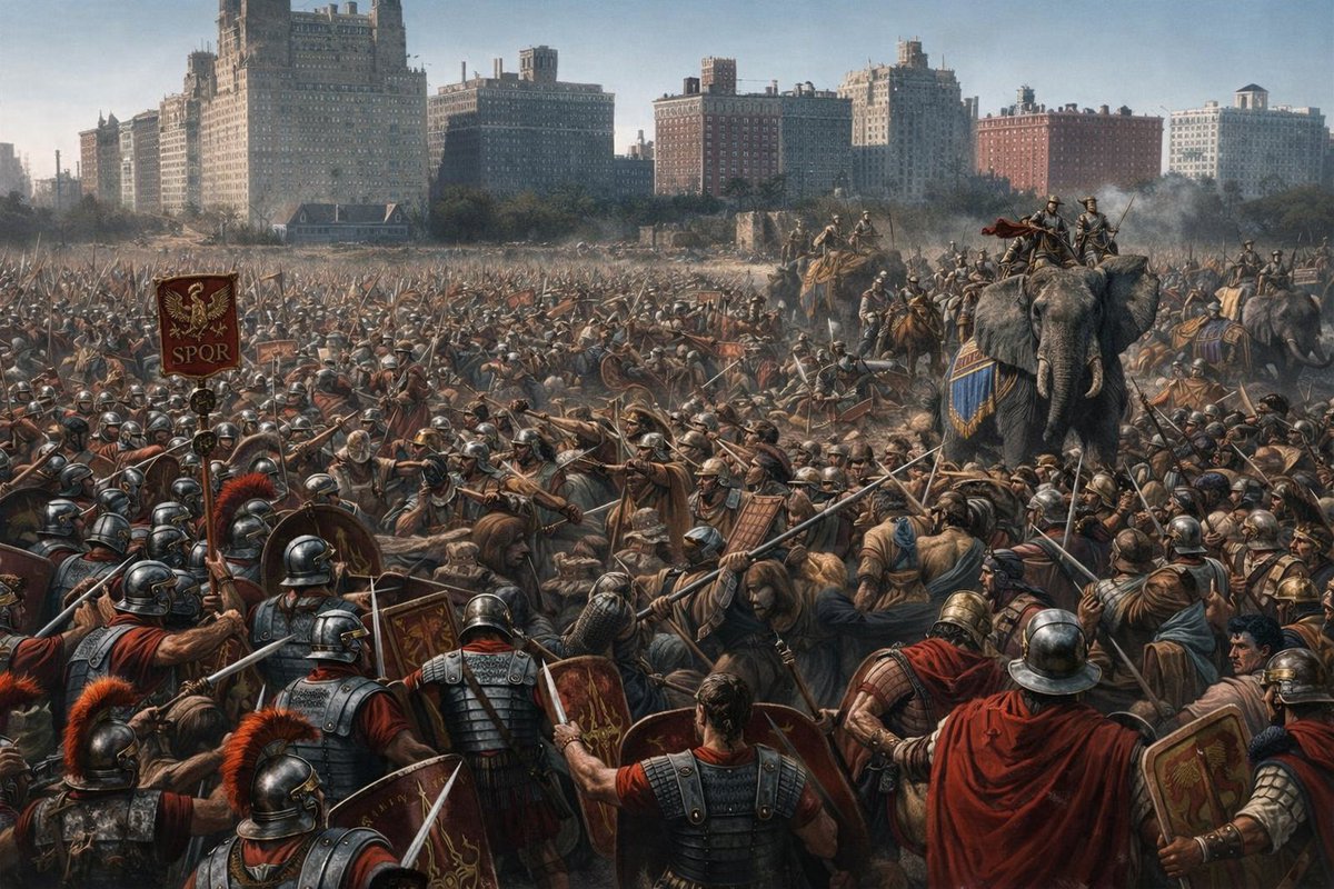 boredcat0's tweet image. Central Park, New York, Punic Wars, ca. 264-241 BC