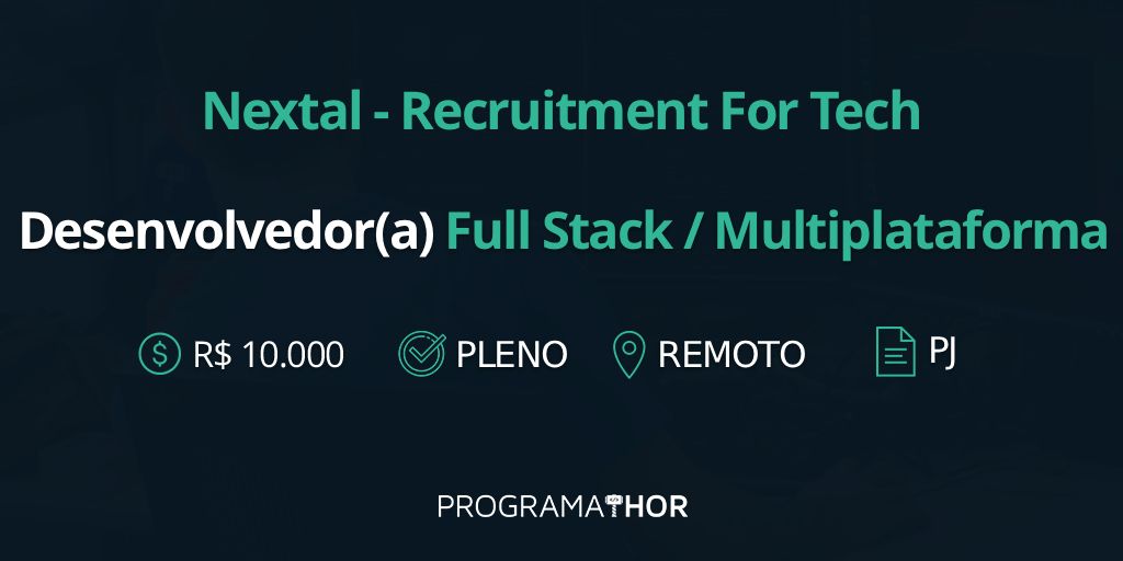 ProgramaThor's tweet image. {VAGA}
Desenvolvedor(a) Full Stack / Multiplataforma
shre.ink/qacn 

#vaga #dev #TI  #fullstack #python #node #java  #programathor