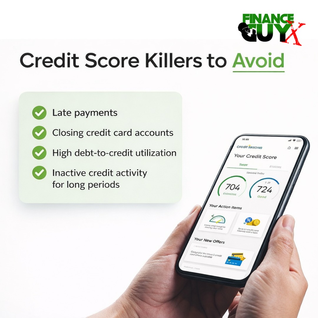 Your credit score is like a report card for adults! 📊 Don’t let these common credit score killers drag you down! 🚫💳 

#CreditSavvy #FinanceTips #EmpowerYourself