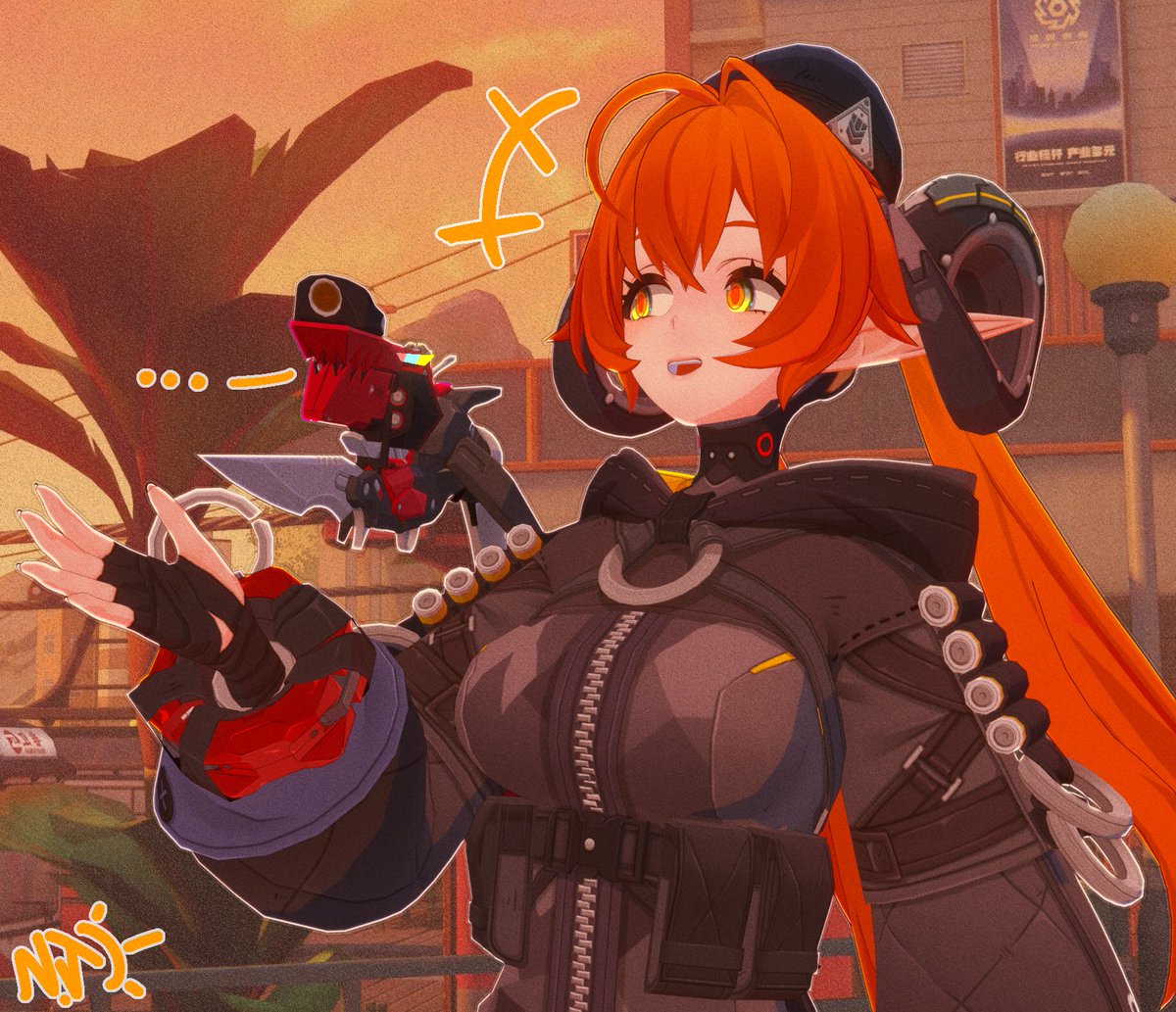 NervousJere's tweet image. Lil Orphie render i wanted to make