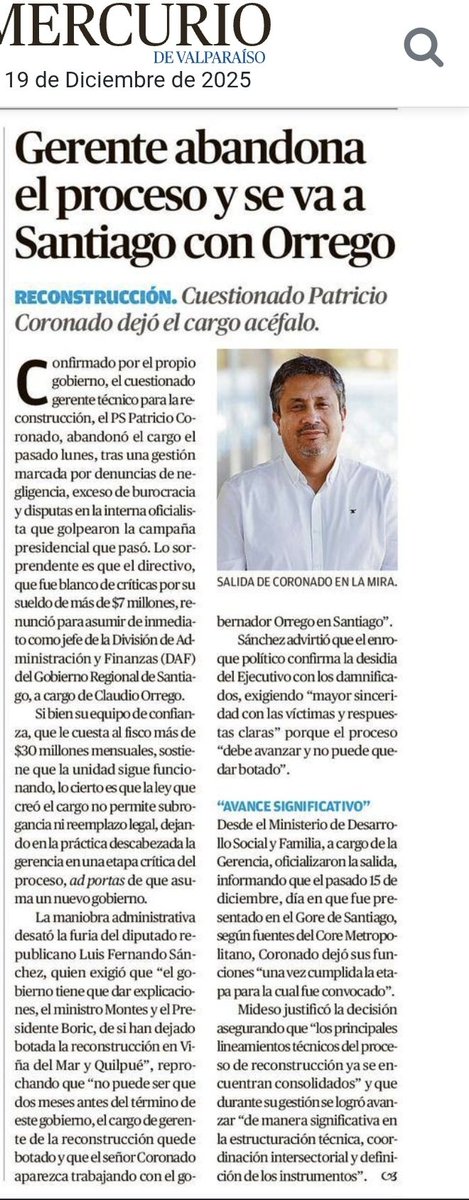 abogadabruna's tweet image. 🛑BASTA DE ABUSOS. Más de 7 millones mensuales recibía el "gerente" de la "not" reconstrucción" pos incendio Viña, Quilpué y Villa Alemana...(más que una seremi)...Y ahora se va sin rendirle a nadie su ineficiencia? 
 Dónde quedó la vivienda digna para los siniestrados?