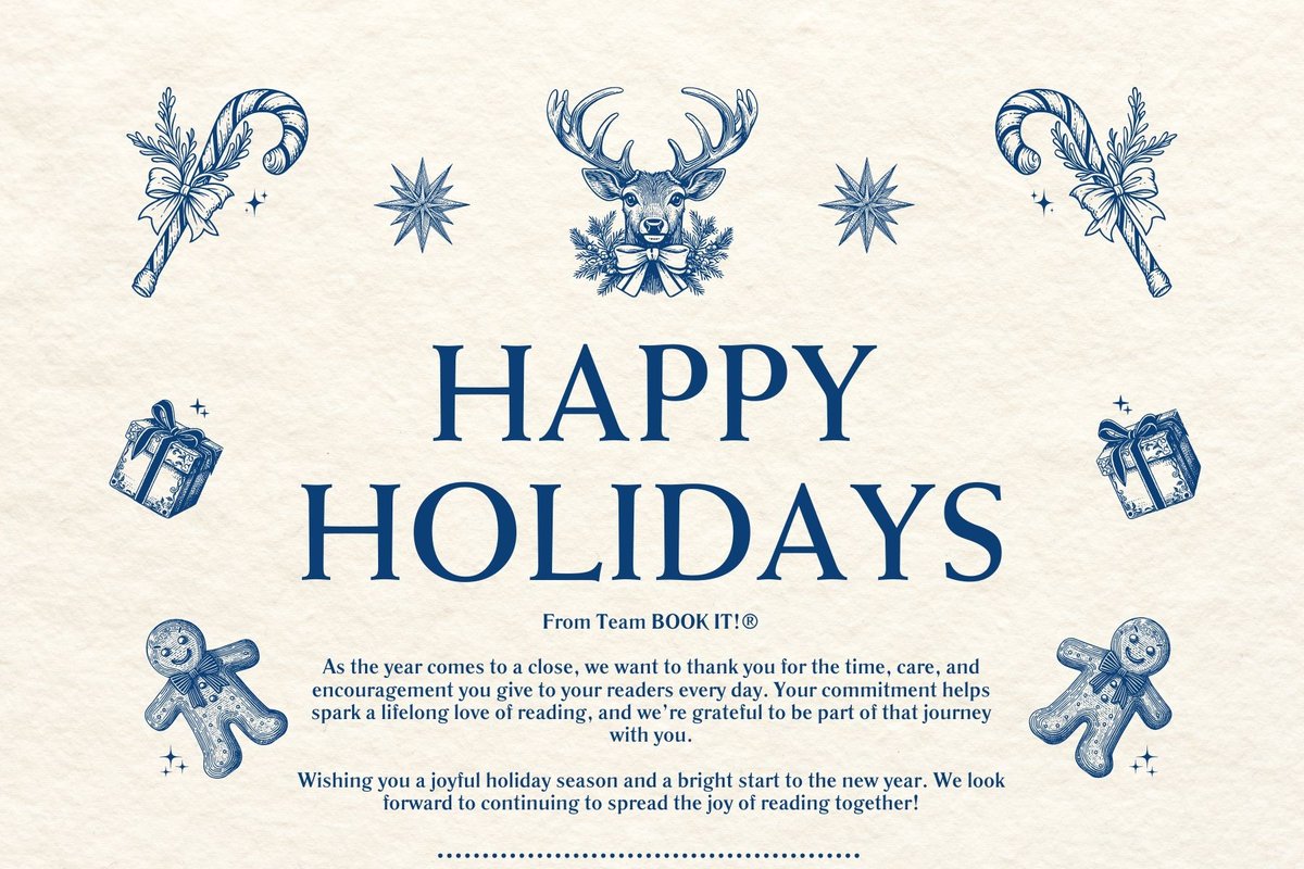 bookitprogram's tweet image. Happy Holidays From Team BOOK IT! ®