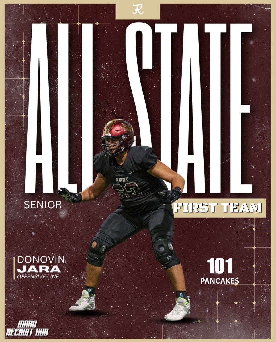 DonovinJara's tweet image. Thank you! I am honored and blessed to receive All-State First Team!

#0SacksAllowed   #101Pancakes
#AllState   #AllConference #Back2Back6AStateChampions
@rigbyfbl @IdahoRecruitHub