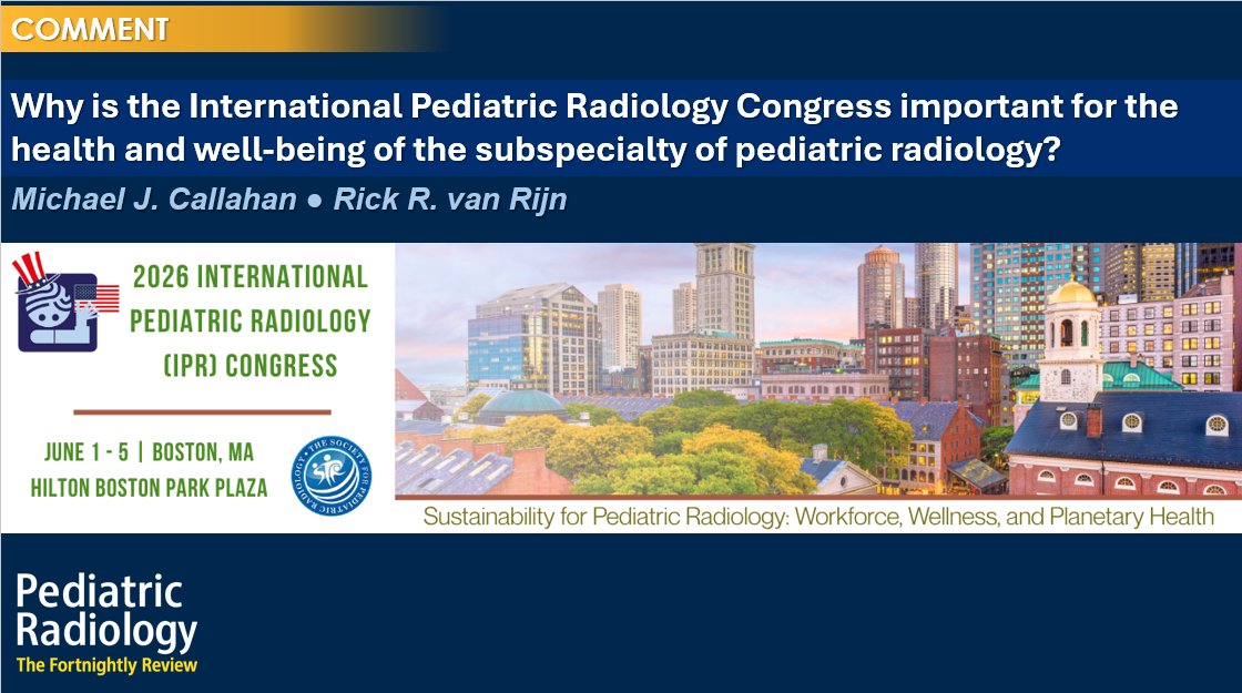 Pediatric Radiology tweet media