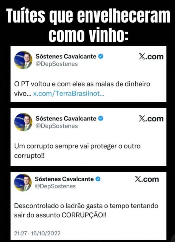 Oi <a href="/DepSostenes/">Sóstenes Cavalcante</a> o sr está falando do sr aqui ? 👇