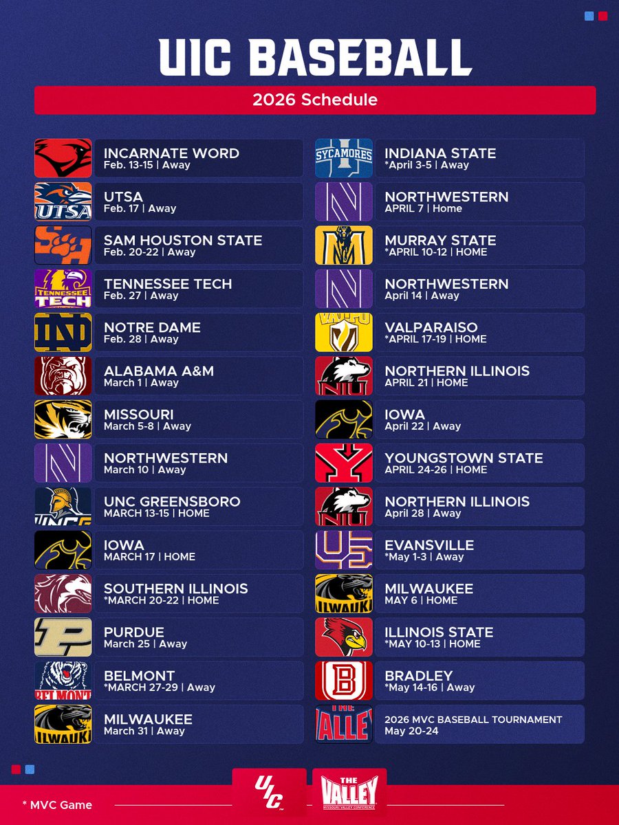 UIC Baseball 🔥⚾️ tweet media