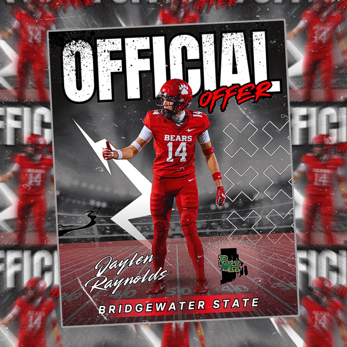 After a great conversation with <a href="/BSUCoachJulio/">Julio Adorno</a> I am blessed to receive my 2nd D3 offer to <a href="/BridgeStateU/">Bridgewater State University</a>🔴⚪️ Go Bears!!  <a href="/hendrickenfb/">Keith Croft</a>