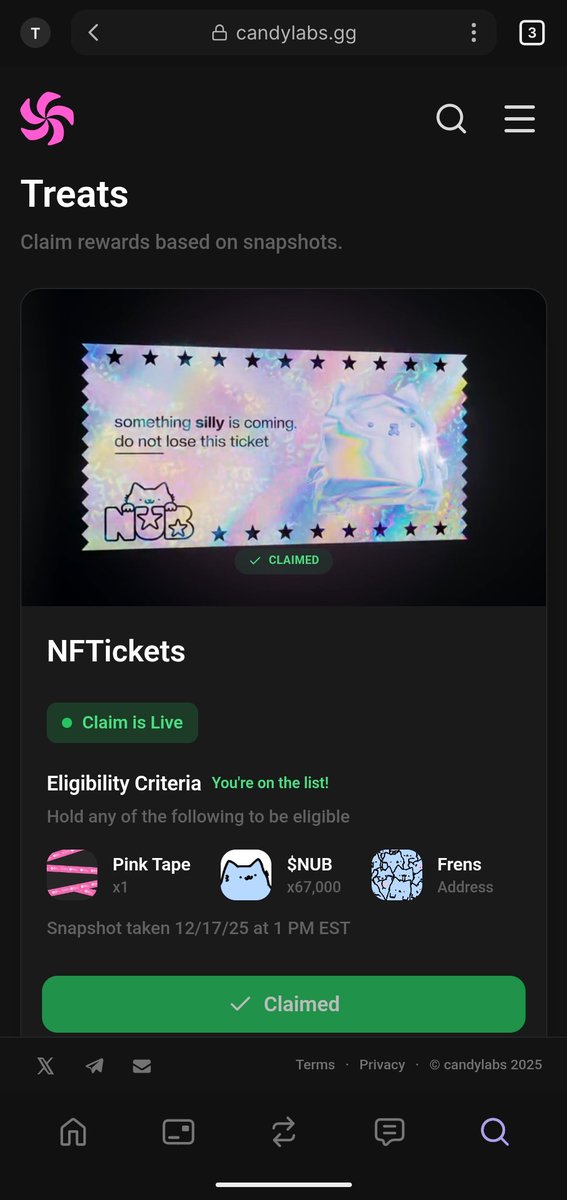 ilgriego's tweet photo. I already have my ticket to mint my $nub NFT at @candylabs https://t.co/6wKRNq2Xca