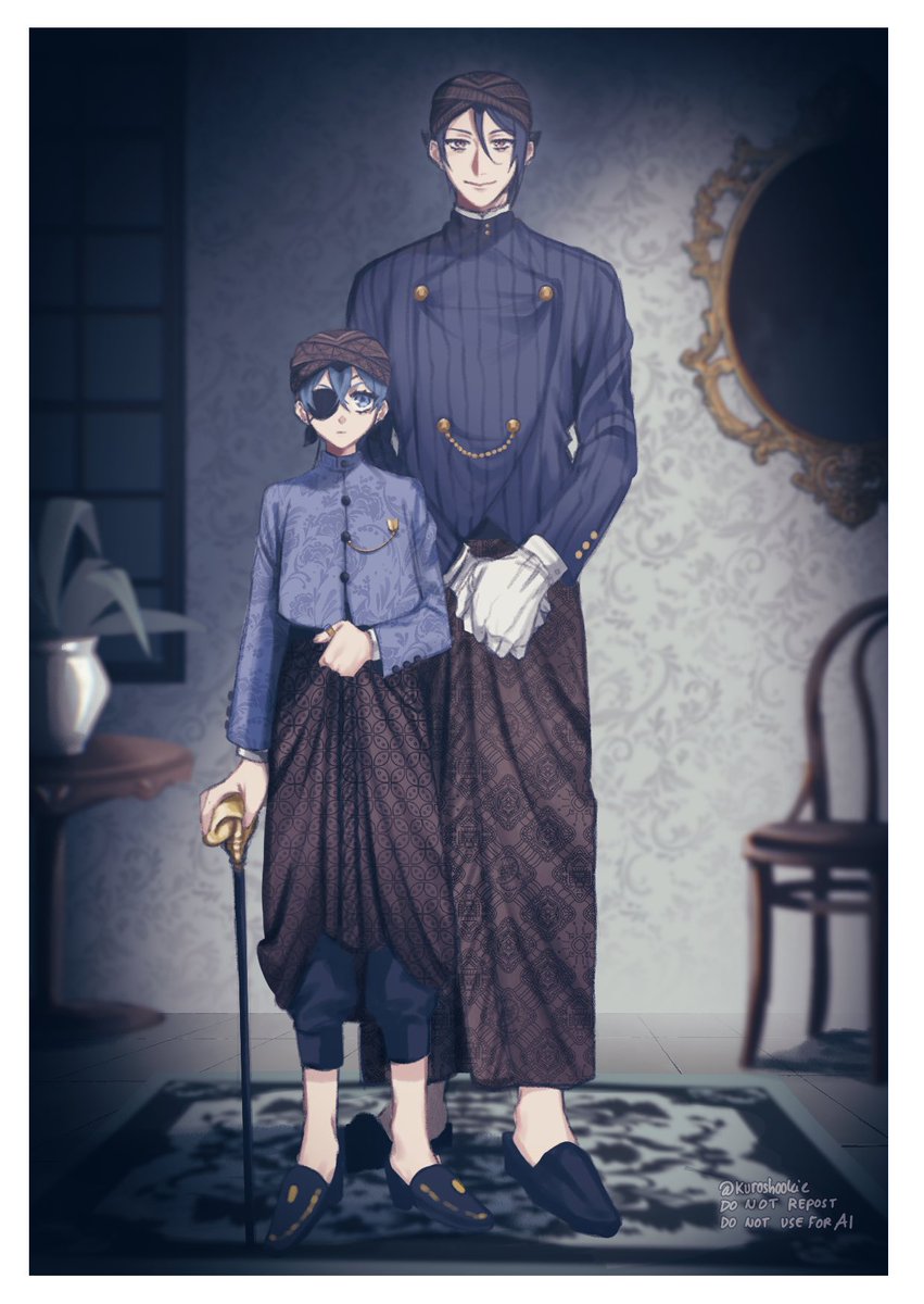 kurosh00kie's tweet image. Raden Mas Phantomhive dan demit nya